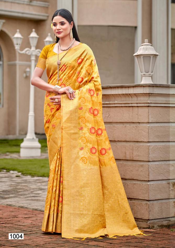 Roopnikhar By Bunawat  Designer Wedding Wear Organza Sarees Wholesale Price In Surat
